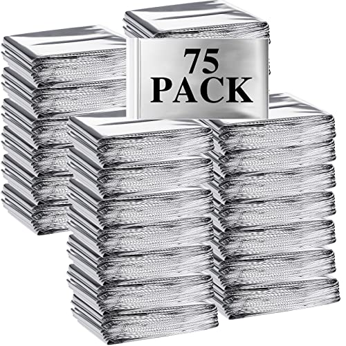 75 Pack Emergency Blankets, Thermal Space for Survival - Image 2