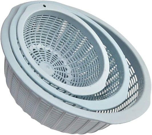 3-piece Sink Colander Strainer Basket Set Draining Basket for Food over Sink Colander Random Color