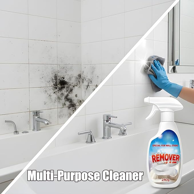 8.46 Fl Oz Highly Effective Removal Spray, Wall Cleaner Spray for Walls, Multi-Surface Cleaning Solution, for Walls, Wood, Tile (1)