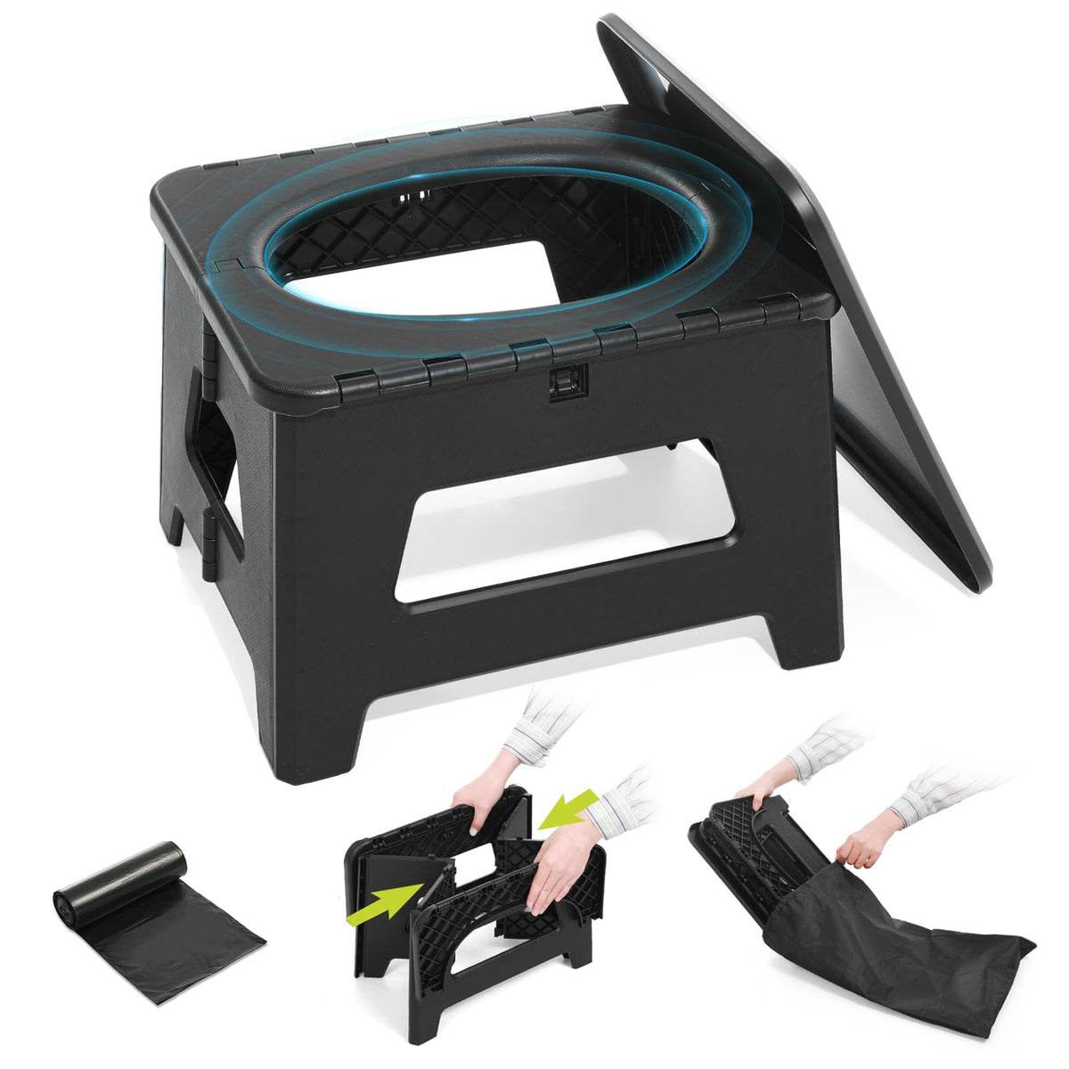 Wefaner Portable Toilet for car,Travel Toilet,Portable Potty - Image 1