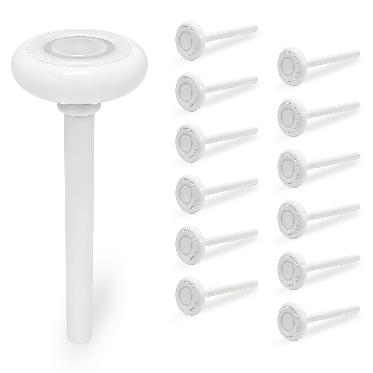 12 Pack 2" Nylon Garage Door Rollers with 6200RS Bearings, 4" - Image 1