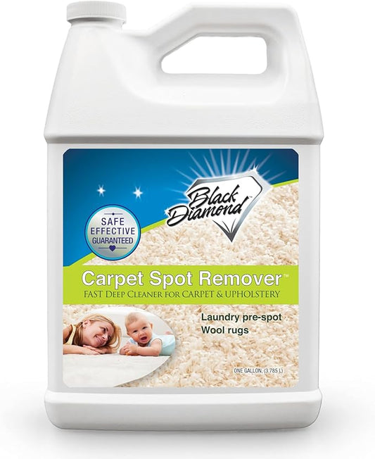 Black Diamond Stoneworks Carpet & Upholstery Cleaner: Fast Acting Deep Cleaning Spot & Stain Remover Spray Also Works Great on Rugs, Couches and Car Seats (1-Gallon)