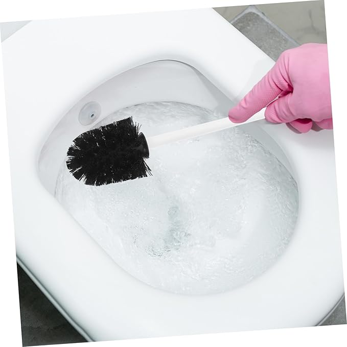 10pcs Toilet Brush Replacement Heads Heavy Duty Stiff Bristles for Powerful Cleaning Easy Installation Compatible with Standard Brushes Bathroom Scrubber Refills for Home Hotel