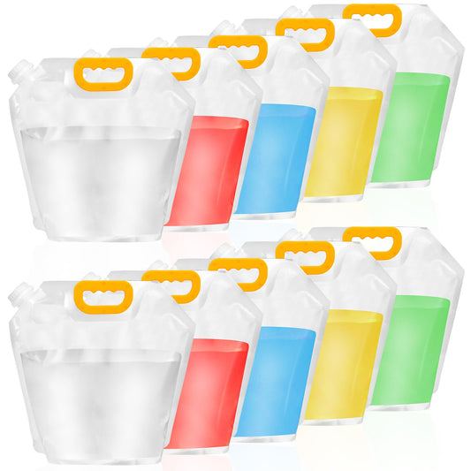12 Pack Collapsible Water Container Bag 1.3 Gallon - Image 1