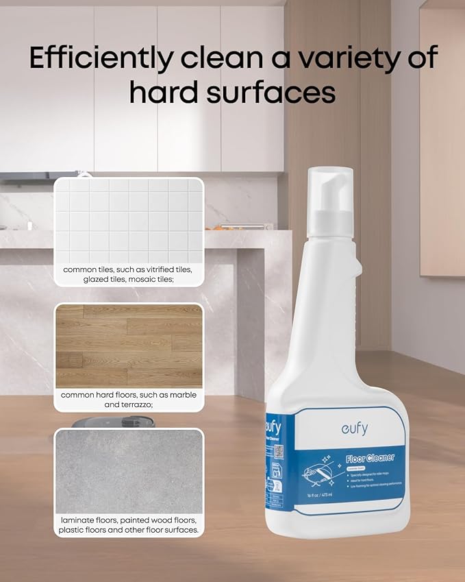 eufy Floor Cleaner, Ready to Use, 473 ml, Floor Cleaner, Safe, Compatible with E28