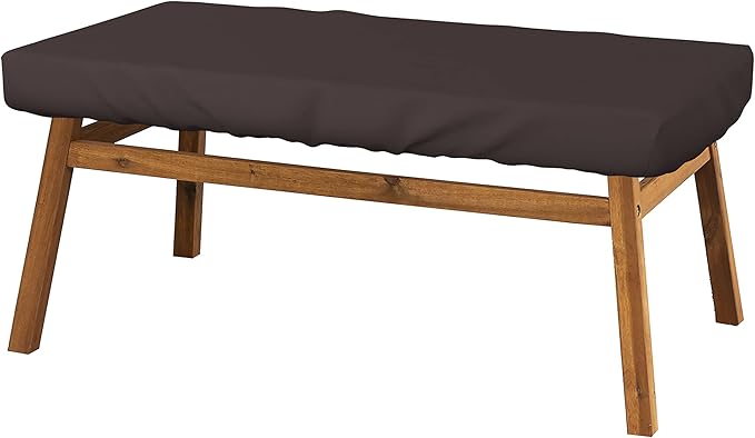 Covers & All Rectangle Table Top Cover, 12 Oz Waterproof UV & Weather Resistant Patio Table Cover, Outdoor Table Cover for Patio Furniture (70" L x 35" W x 5" H, Coffee)