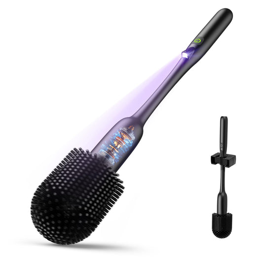 Electric Toilet Brush with UV Stain Detection, High-Torque - Image 1