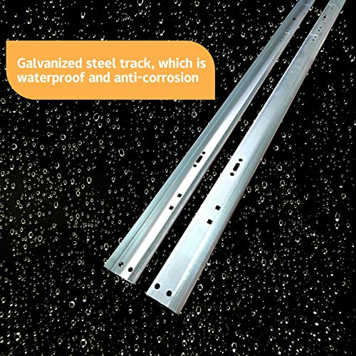 Garage Door Vertical Track Replacement, Galvanized Steel - Image 7