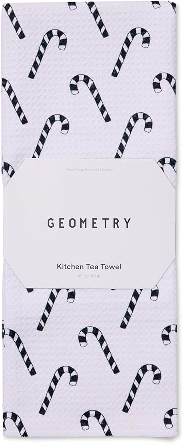 GEOMETRY Christmas Kitchen Towels - Quick Dry Microfiber Cloth Dish Towels for Kitchen Drying - Premium Quick Dry Towel - Peppermint Pop