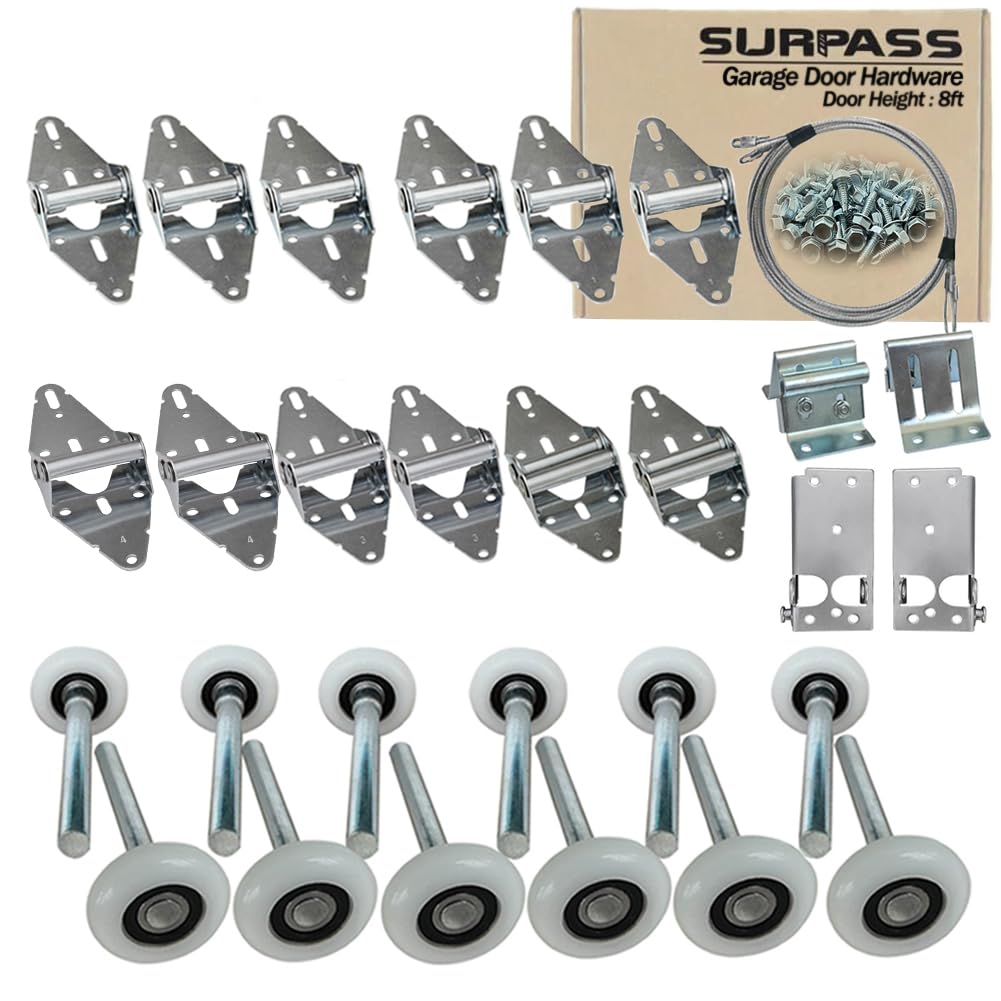 Surpass Garage Door Hardware Kit Roller/Hinge/Top - Image 1
