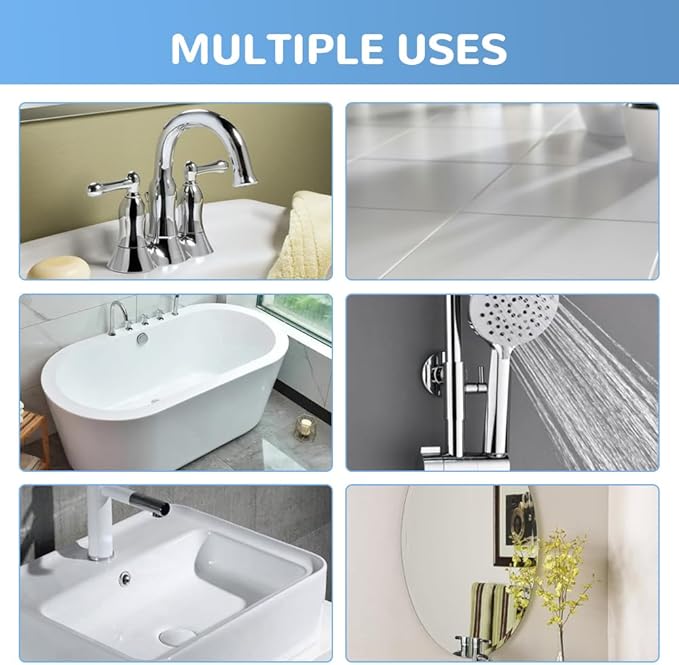 Stubborn Stains Cleaner, 2025 New Multipurpose Bathroom Foam Cleaner Powerful Bathrooms Descaler Spray, Bathroom Descaler Foam Spray for Bathtub Sink Glass Tiles (3 Sets)