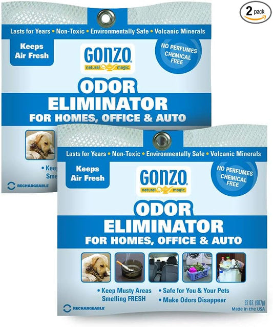 Gonzo Odor Eliminating Rocks for Homes - 2 Pack