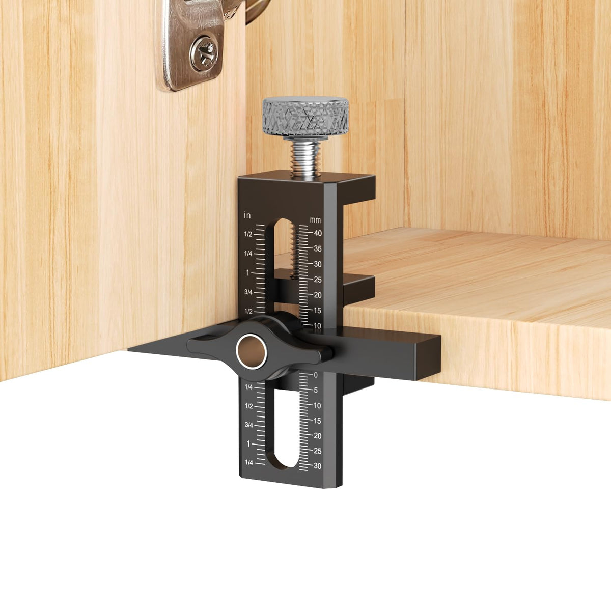 2-in-1 Cabinet Door Mounting Jig, Adjustable Cabinet Door - Image 1