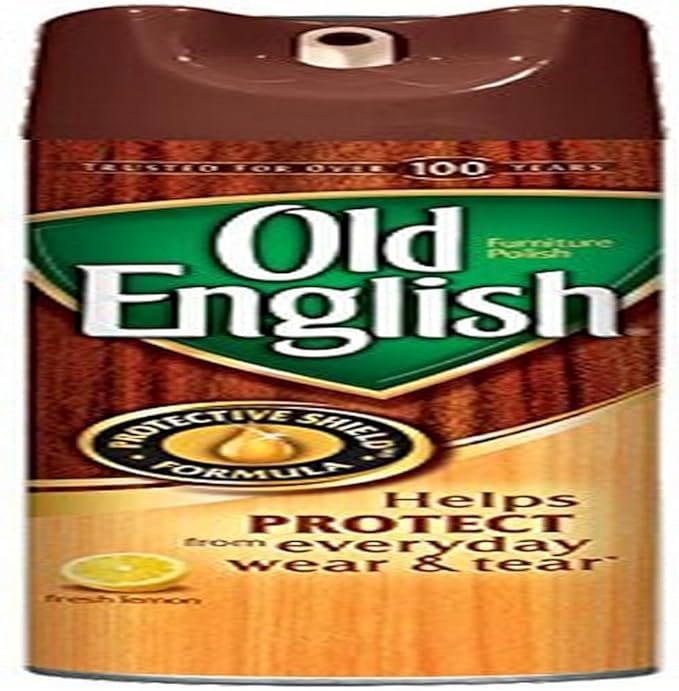 Old English Furniture Polish Spray 12.5oz (Fresh Lemon) (Packaging May vary)