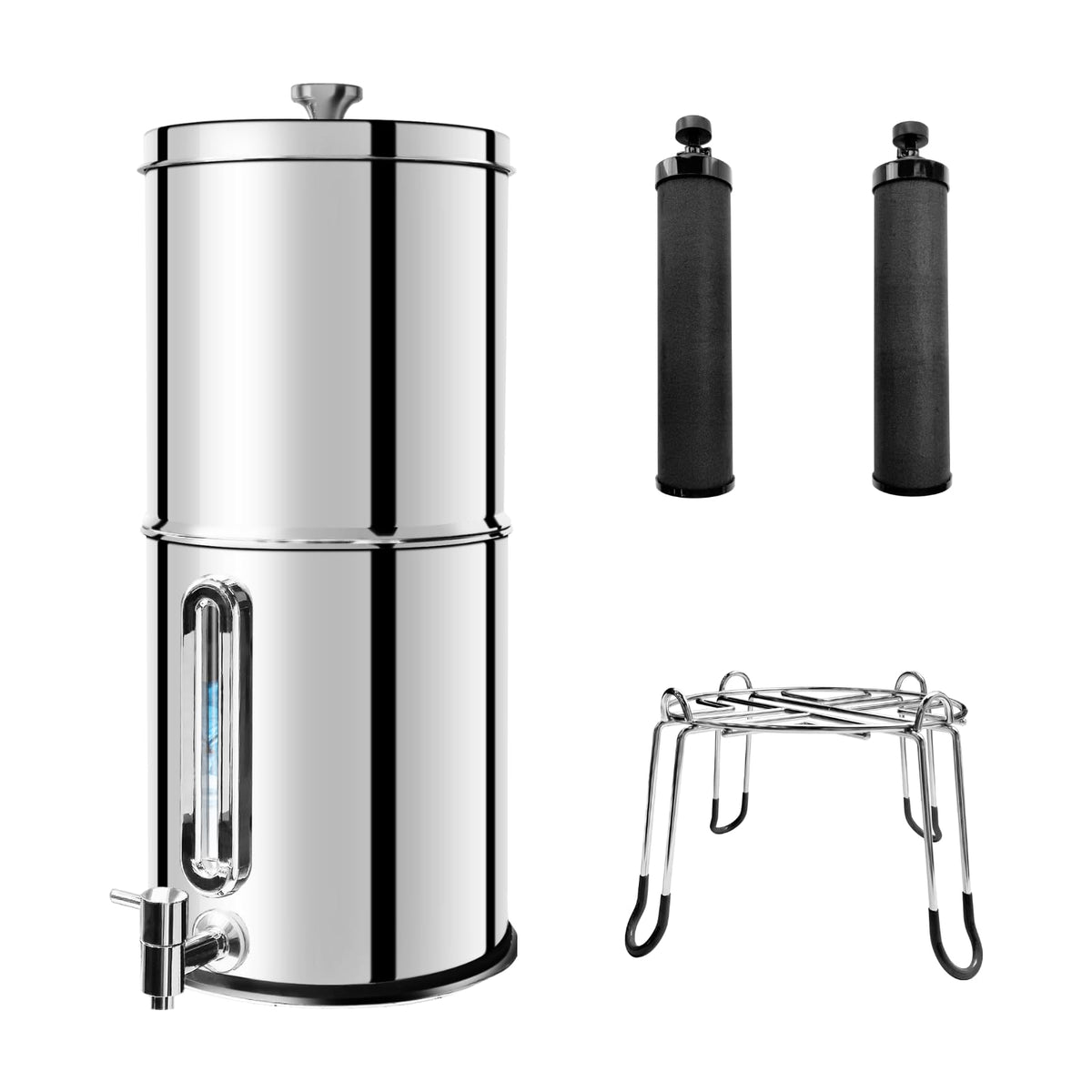 SINCHO 2.25G Gravity Water Filter System with Level Window – - Image 1