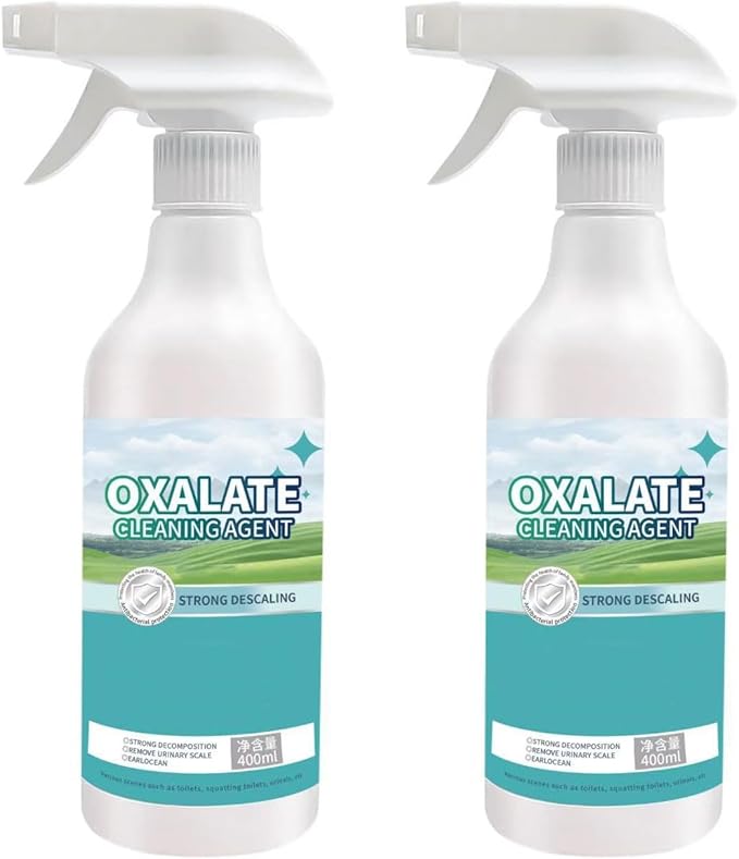 Oxalic Acid Cleaner, High Concentration Oxalic Acid Toilet All-purpose Cleaner, Highly Effective Oxalic Acid Cleaning, Multi purpose Oxalic Acid Spray, For Floor Tile Countertop (2)