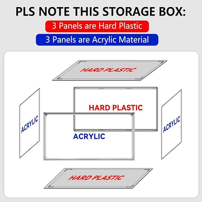 8 Pack Clear Shoe Boxes Shoe Organizer for Closet Size 12 Transparent Sneaker Display Case Stackable Storage Cubbies Grow Box with Magnetic Lid