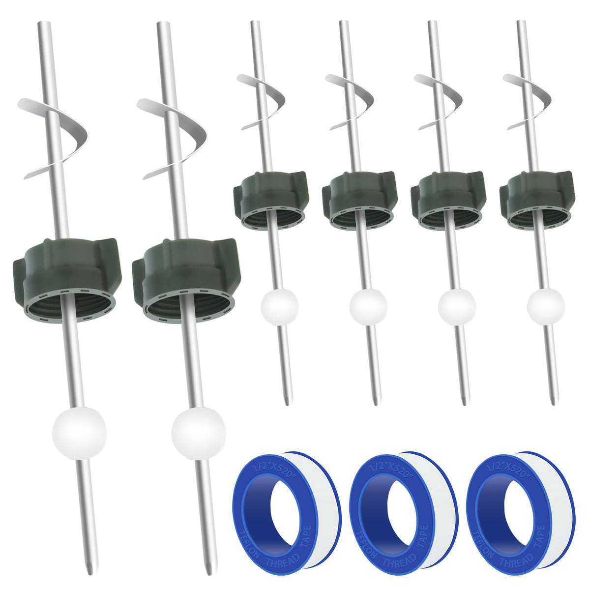 6 Pcs Lavatory Pop Up Center Piece Assemblies Compatible - Image 1