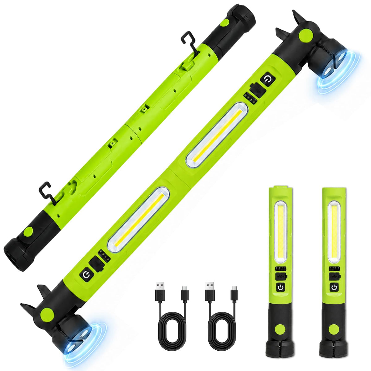 Magnetic Light Bar Mechanic Lights Under Hood Work Light Green - Image 1