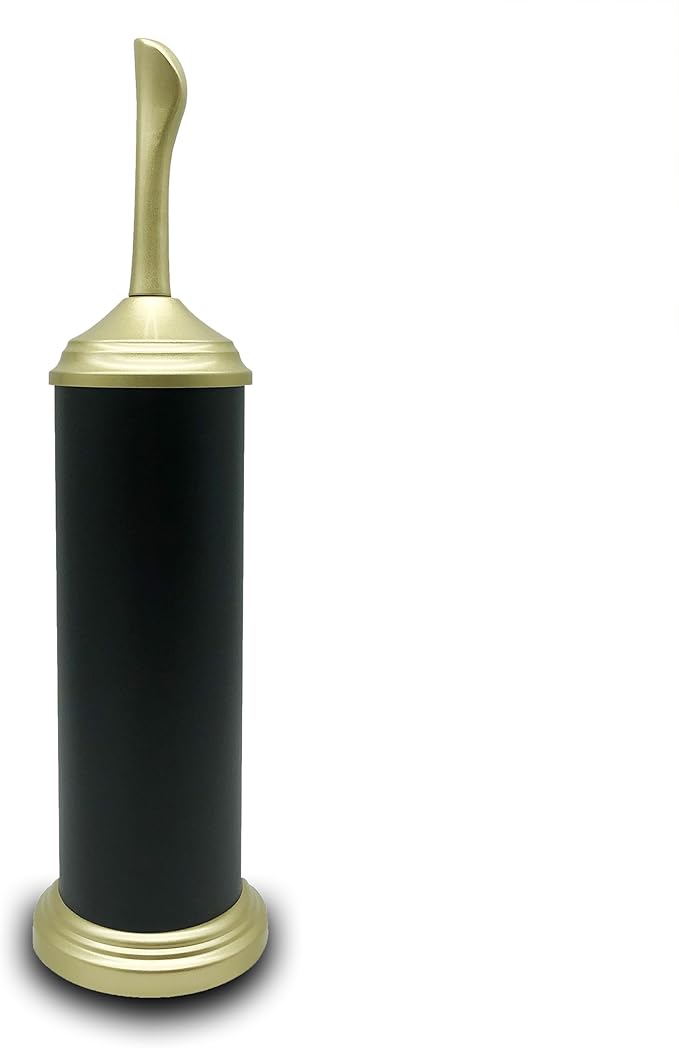Vince Camuto Toilet Bowl Brush with Holder, Durable Bathroom Cleaning Tool, Modern Design for Easy Toilet Maintenance, Bathroom Cleaner Brush for Efficient Cleaning and Hygiene