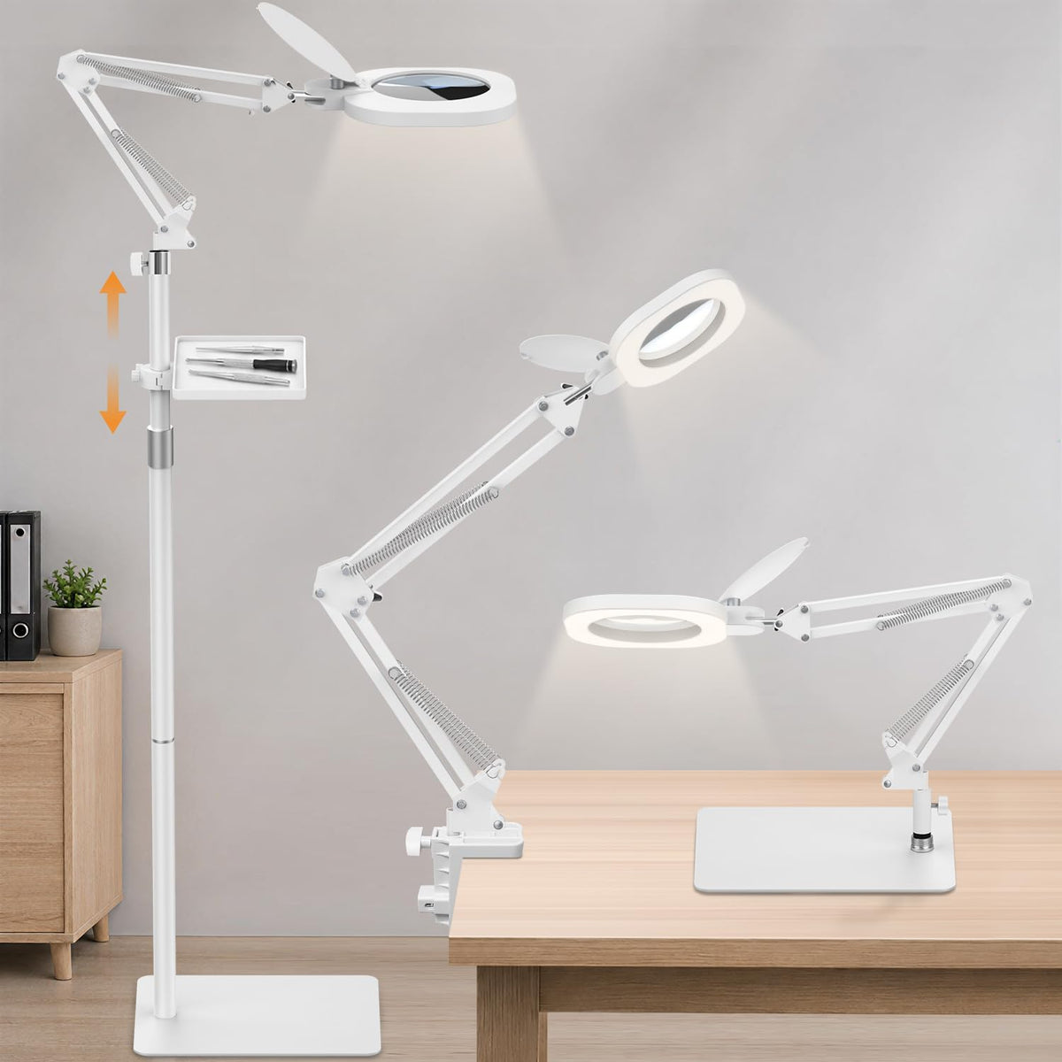 15X Magnifying Lamp with Light, 3-in-1 LED Lighted | Hand Tools - Image 1