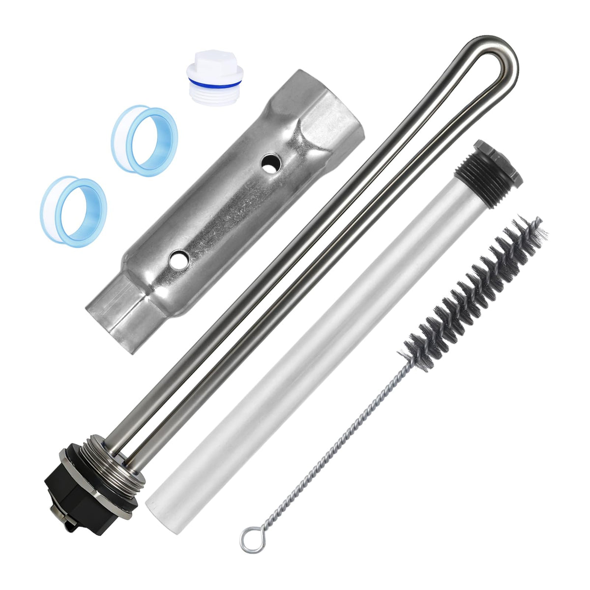 RV Water Heater Kit (7Pcs) - 520789 Heating Element + 1 | Hand Tools - Image 1