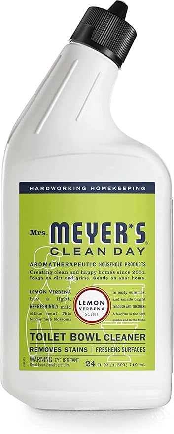 Mrs. MEYER'S Clean Day Lemon Verbena Toilet Bowl Cleaner 24 Fl Oz (Pack of 8)