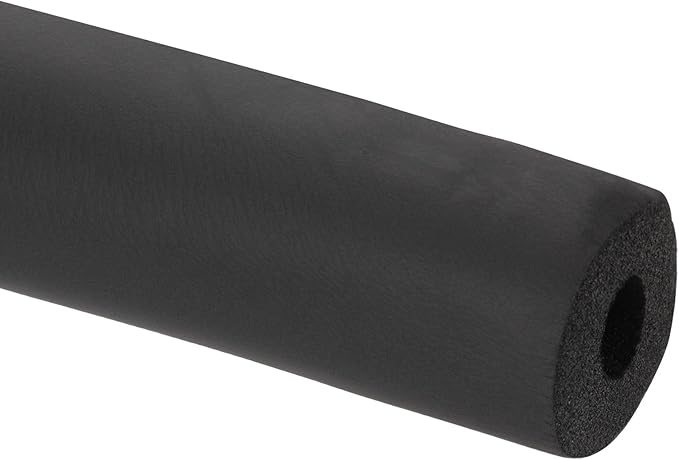 PATIKIL 1"(25mm) ID x 6.6Ft Pipe Insulation Foam Tube, Pipe Cover Wrap Roll Bar Padding Tubing for Handle Grip HVAC Outdoor Air Conditioner Units, Black