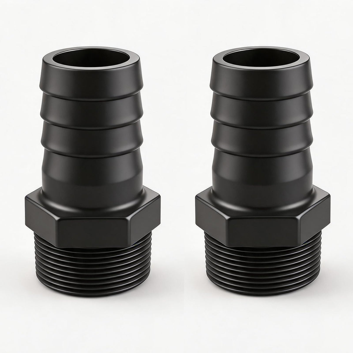 1-1/2" Hose Barb to 1-1/2" Male NPT, PVC Pool Hose Adapter，Barbed - Image 1
