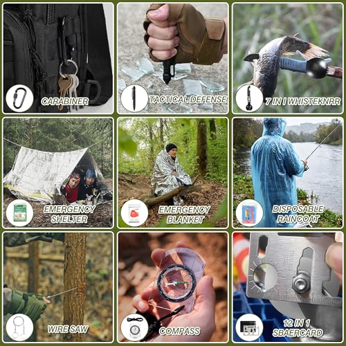 Survival Kit with Emergency Gear Set & Tactical Crossbody - Image 8