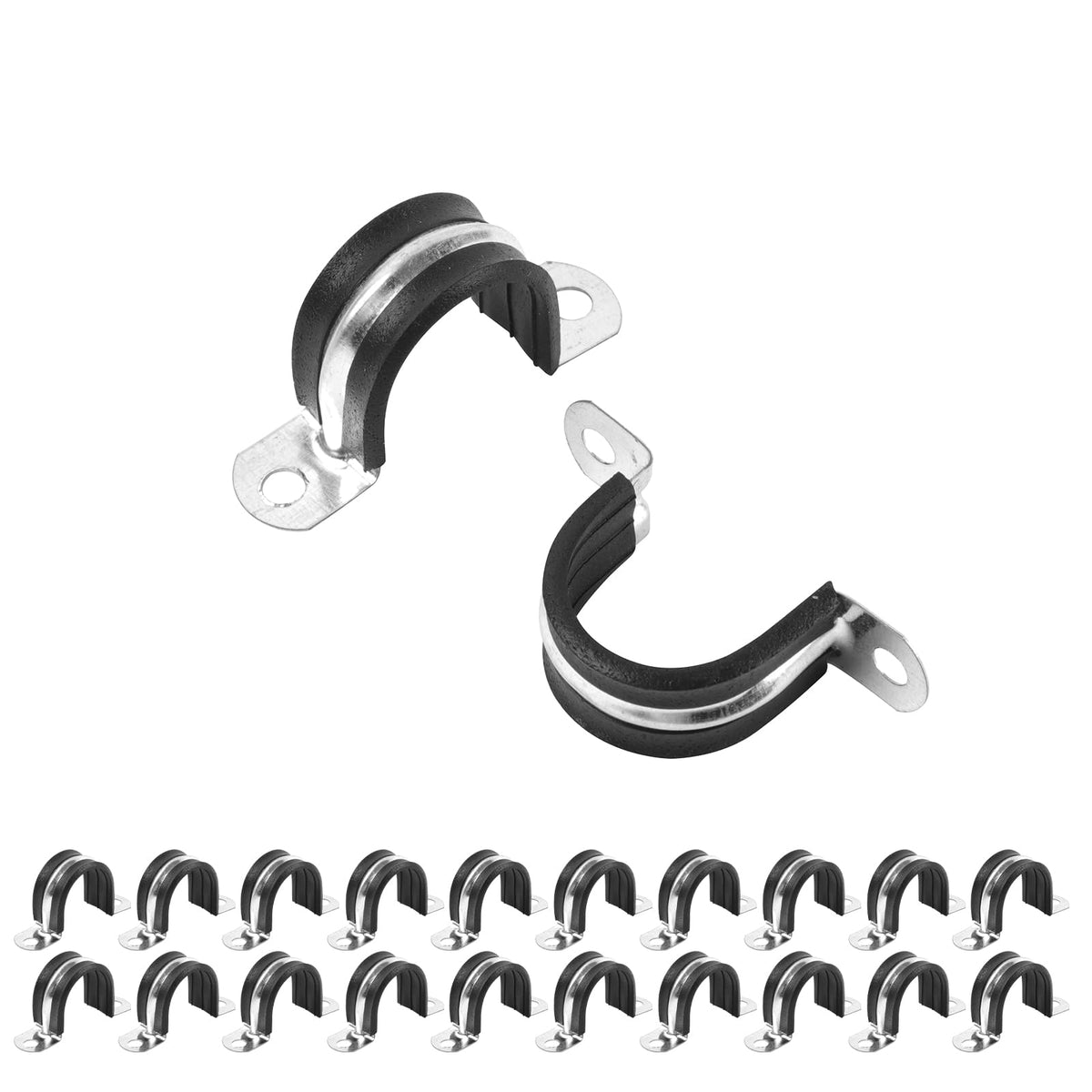 20PCS 1 Inch Reinforced Rigid Pipe Strap - Image 1