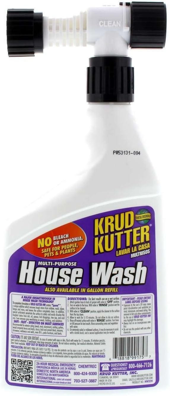 Krud Kutter HW32H4 Multi-Purpose House Wash, 32 oz