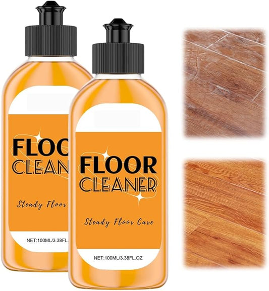 Hardwood Floor Cleaner, 2026 New Household Hardwood FloorCleaner for Mopping Home, Bathroom, Kitchen,Wood Floor Cleaners for Mopping Wood, Tile, Marble (2PC)