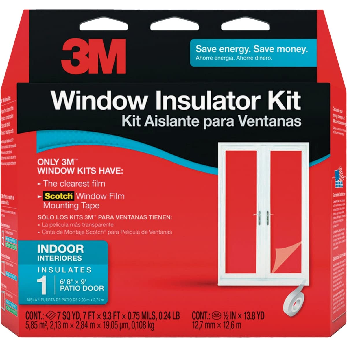 3M Indoor Window Insulator Kit - Patio Door - Image 1