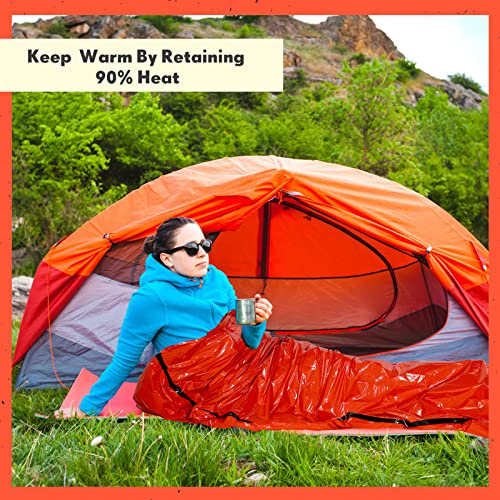 Qunclay 12 Set Emergency Sleeping Bag Survival Bivvy Sack - Image 6