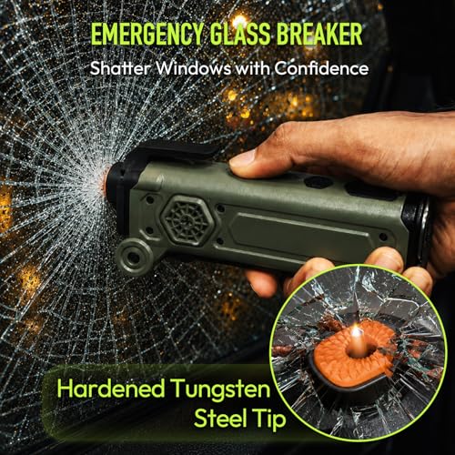 AutoManiacs All-in-1 Car Safety Tool, Solar Rechargeable - Image 4