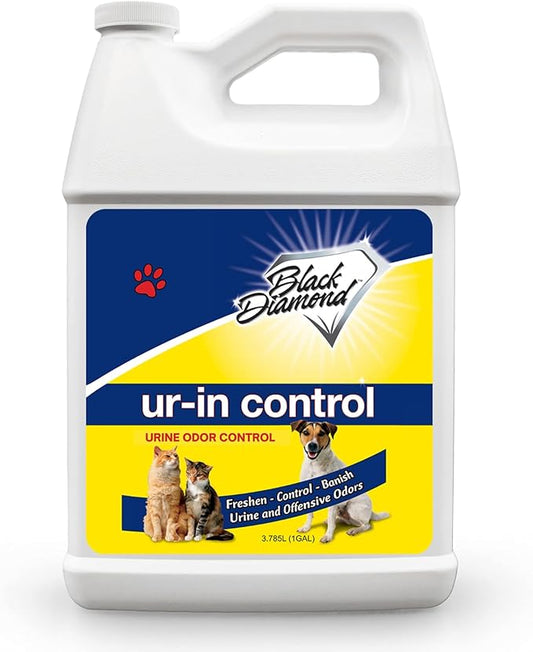 Black Diamond Stoneworks Eliminates Urine Odors – Controls Cat, Dog, Pet & Human Smells from Carpet, Furniture, Mattresses, Grout and Pet Bedding & Concrete. Biodegradable Enzymes (1-Gallon)