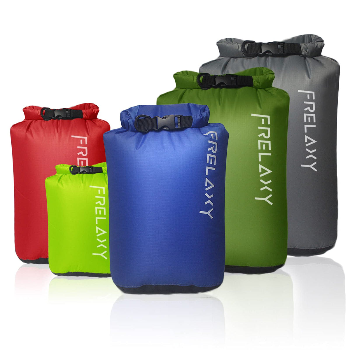 Frelaxy Dry Bag 5 Pack, Ultralight Waterproof Dry Sack - Image 1
