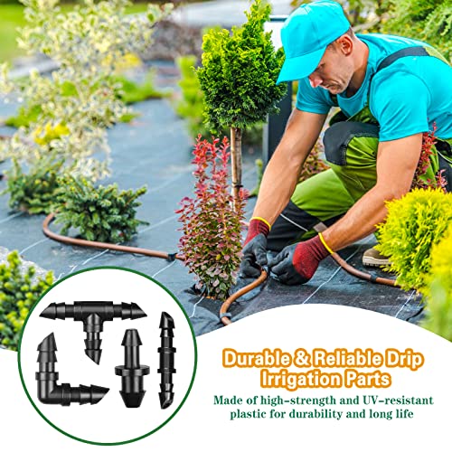 1/4 Inch Drip Irrigation Fittings Kit：140 Pieces Drip Irrigation - Image 7