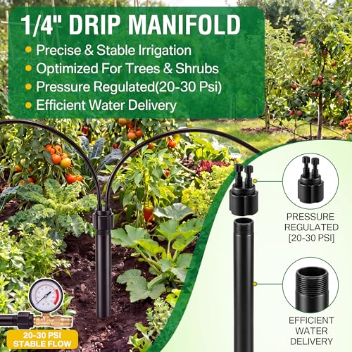 1/4" Drip Irrigation Manifold, Drip Irrigation 2 Port Full-Flow - Image 4