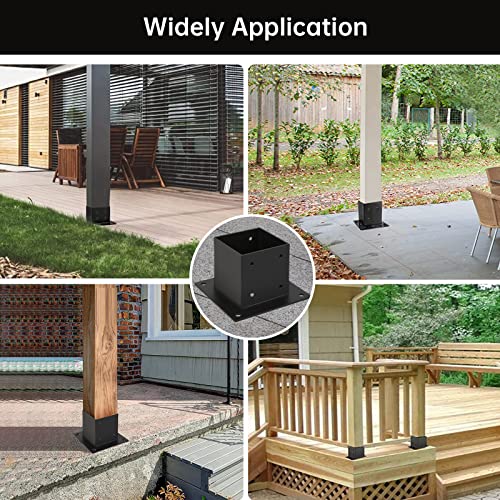 4×4 Post Base 4 Pcs,Deck Post Brackets - Image 8
