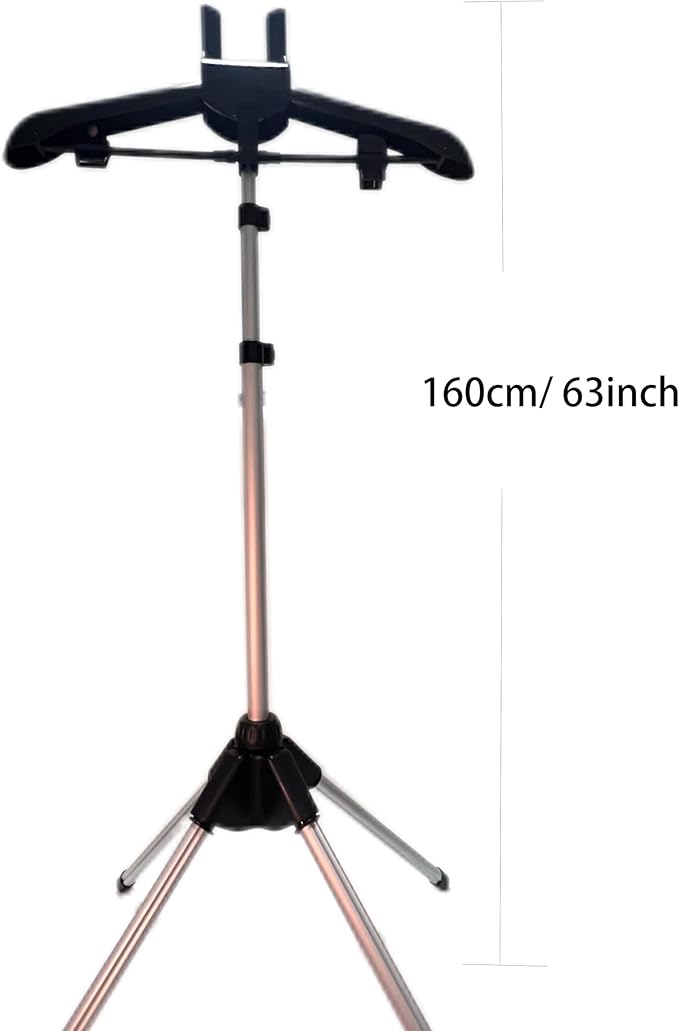 Grey Steamer Hanger Stand, Garment Hanger for Steaming Clothes, Drying Rack,Coat Rack, Fabric Ironing Steamers Bracket for Suit, Pants, Coat