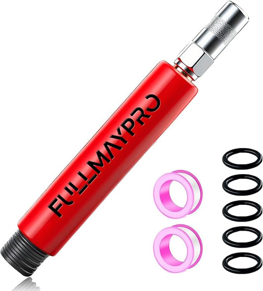 Grease Fitting Cleaning Tool,Zerk Fitting Cleaning Tool,Cleans and Rinse Off Old Dried Grease from with Penetrating Fluid &Hydraulic Pressure for Pins Shafts Bushings Joints
