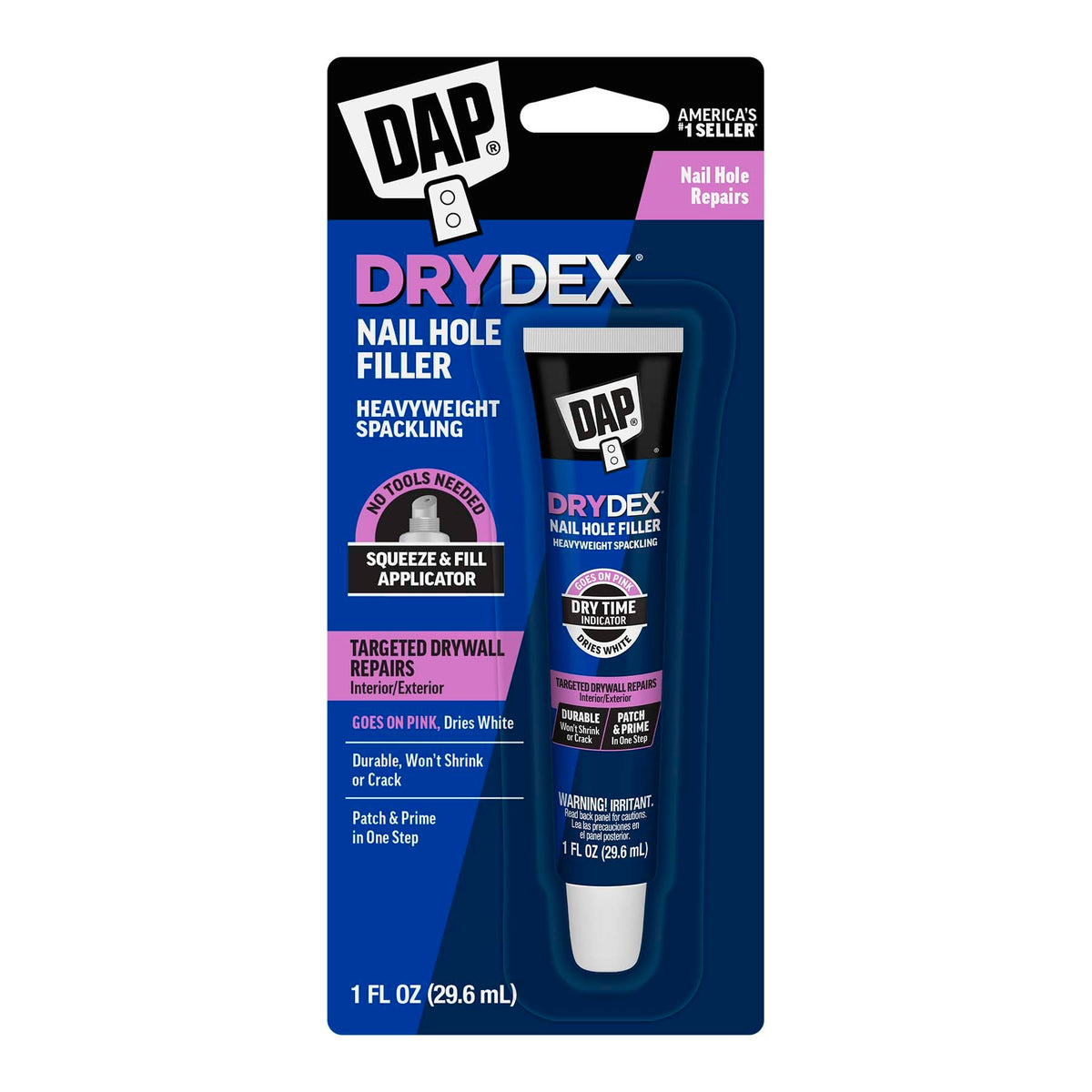 DAP DryDex Dry Time Indicator Spackling, Pink/White - Image 1