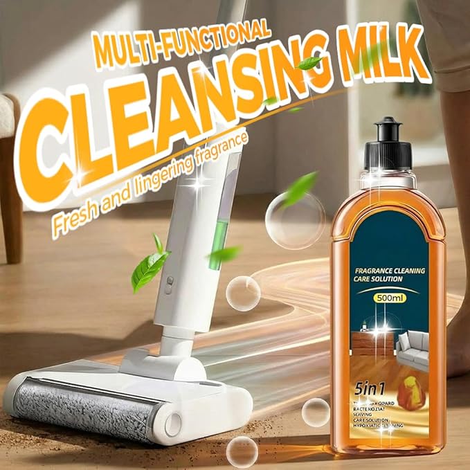 Spainho Floor Cleaner, 2026 Upgrade 5-In-1 Floor Cleaner Pro, Multi-Purpose Scrubbing Pad for Kitchen and Bathroom, Efficient Stain Remover for Families, Hardwood Surface Wax/Shine/Oil (2pcs)