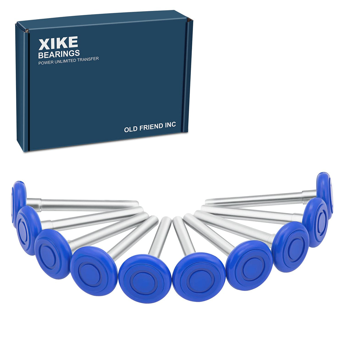 XIKE 10 Pcs 2" Nylon Garage Door Roller 4" Stem, MAX Quiet - Image 1