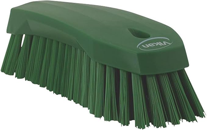 Vikan 38902 Brush,Scrub,Stiff,8",PP/PBT,Green
