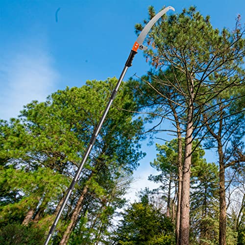 14FT Pole Saw for Tree Trimming 2-in-1 Hand Saw Steel - Image 3
