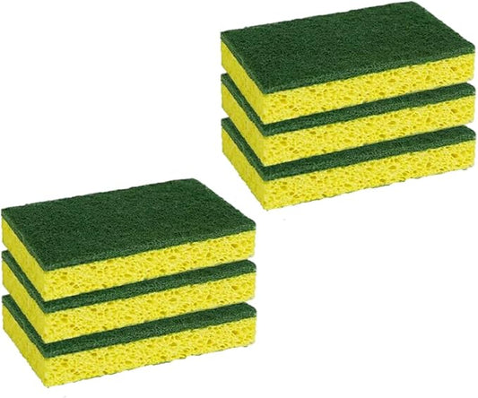 CELOX Scrub Sponge, Sponges for Dish, Yellow, 6 Pack