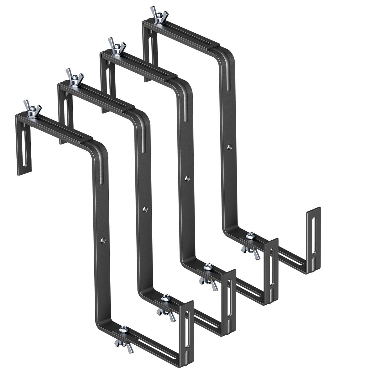 Adjustable Planter Box Brackets,Enhanced Bottom Support - Image 1